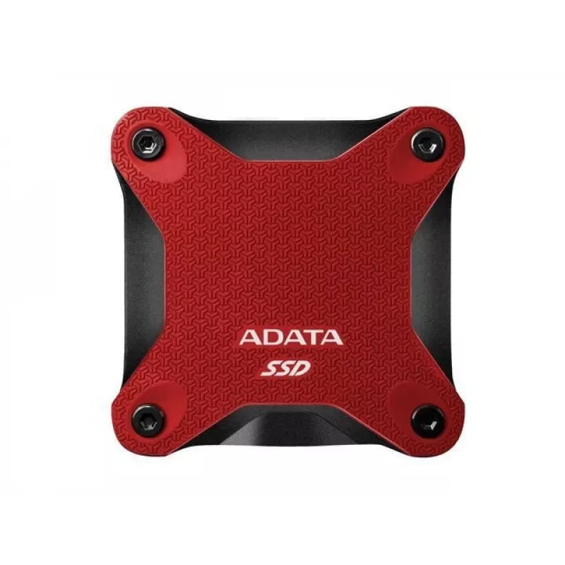 Ārējais SSD ADATA SD620 1 TB, pārnēsājams USB 3.2 Gen 2 (Micro-USB B), lasīšanas ātrums 520 MB/s, rakstīšanas ātrums 460 MB/s, triecienizturīgs, sarkans