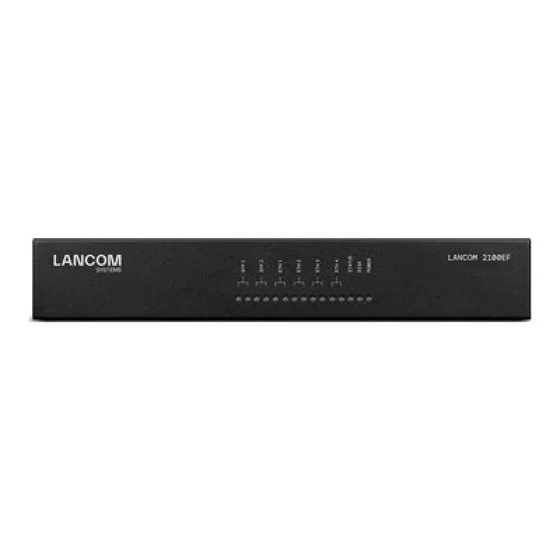 LANCOM 2100EF - SD-WAN vārteja - ar optisko šķiedru un Ethernet - 1GbE, 2.5GbE - 1U - mākoņpārvaldīta - galda/statīva montāža (61109)