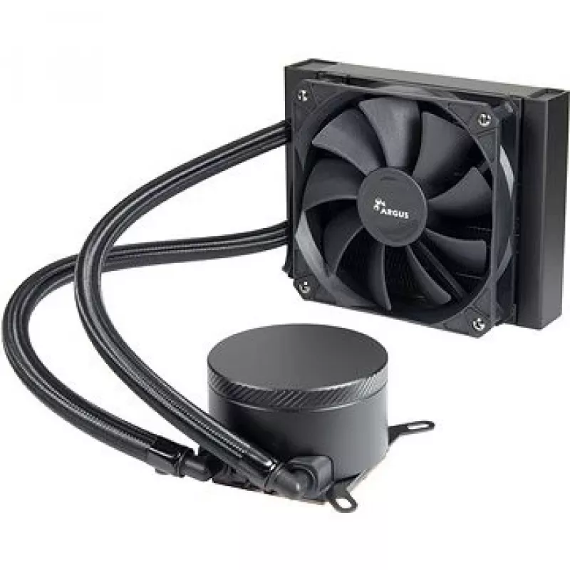 Viss vienā šķidruma dzesētājs INTER-TECH Argus Iceman B-120, 120 mm ventilators, hidrauliskais gultnis, melns