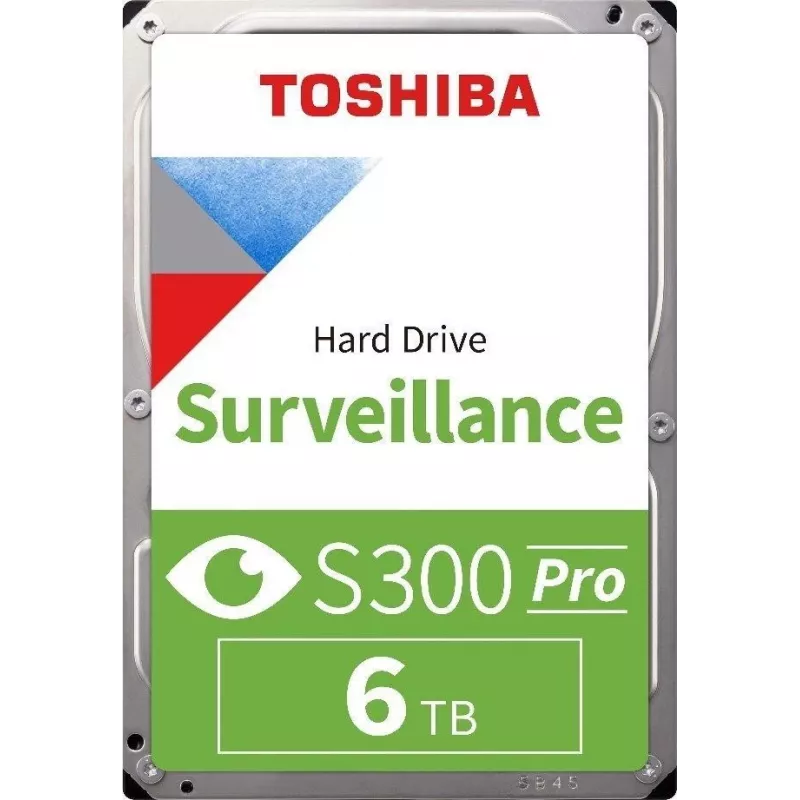 Toshiba S300 Pro Surveillance iekšējais cietais disks 6 TB 7200 RPM 512 MB 3.5 Serial ATA III