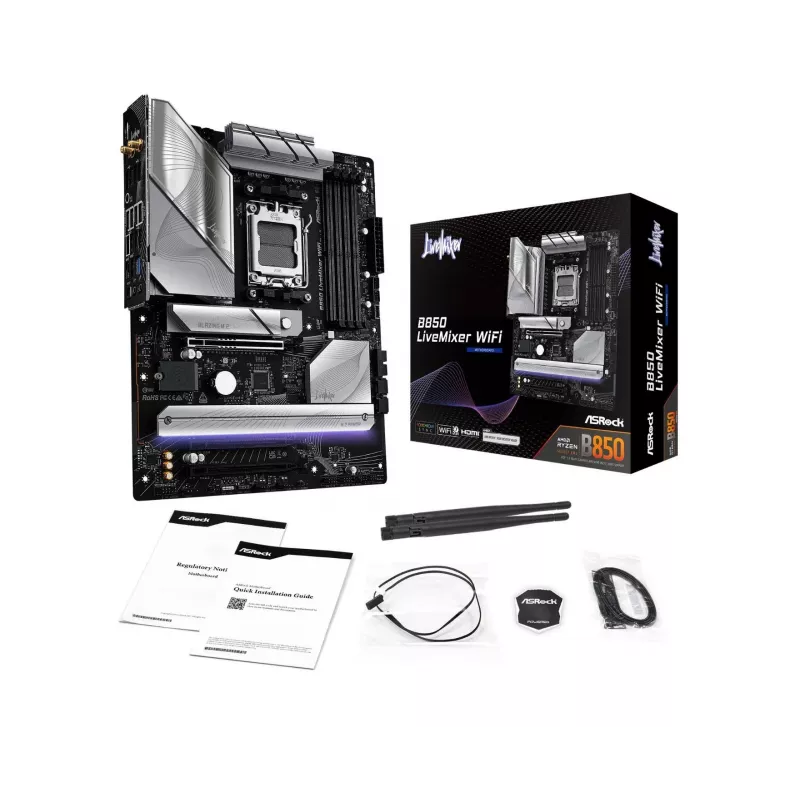 ASRock B850 LiveMixer WiFi ATX mātesplate