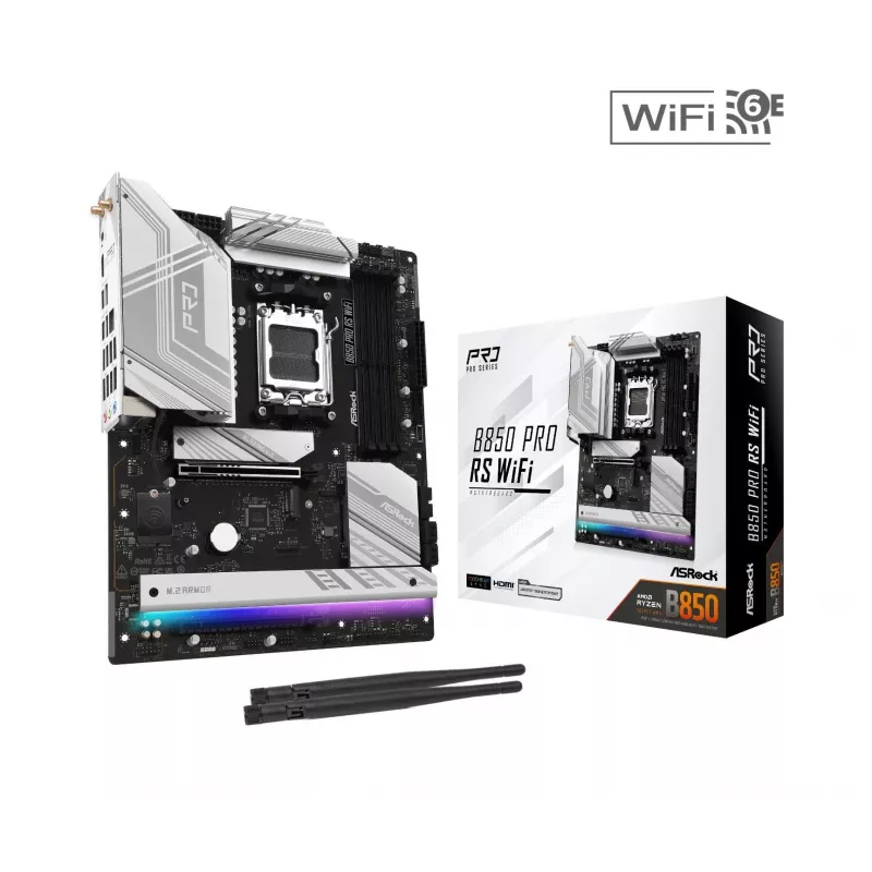 ASRock B850 Pro RS WiFi AM5 ATX mātesplate