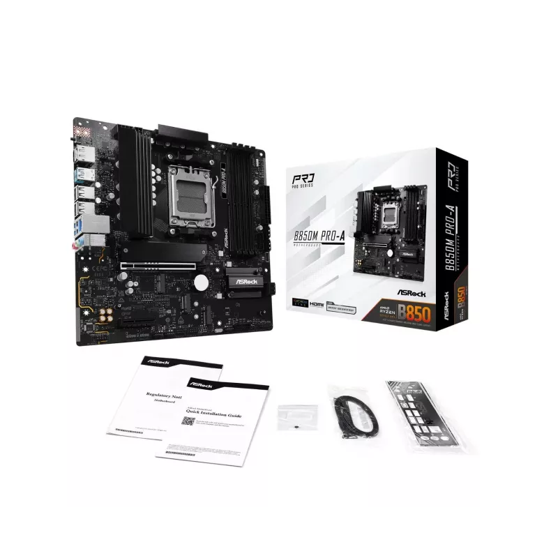 ASRock B850M Pro-A AM5 Micro-ATX mātesplate