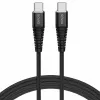 Savio CL-160 USB kabelis 2 m USB 2.0 USB C - USB C Melns