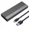 Qoltec korpuss M.2 SATA (NGFF) SSD diskam, USB-C