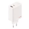 Strāvas adapteris ONEPLUS SUPERVOOC 120W divu pieslēgvietu vadu lādētājs, kopējā izejas jauda 120W, 1x USB-C + 1x USB-A, 100–240V, 145 g, balts