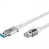 Ethernet-Cable USB-a 3.2 Gen1 Plug > RJ-45 Plug, LAN-Adapter