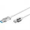 Goobay Ethernet-kabelis USB-A 3.0 uz RJ45 plāns 1 m - savieno maršrutētāju, modemu vai (74377)