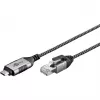Goobay Ethernet kabelis USB-C 3.1 uz RJ45 plāns 5 m - savieno maršrutētāju, modemu vai (74405)