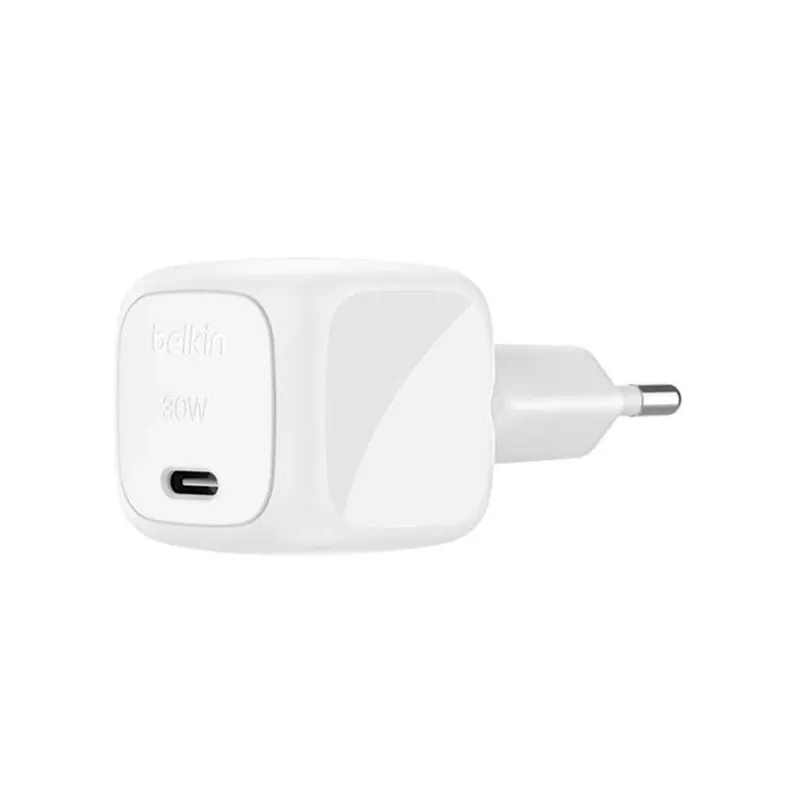Belkin BoostCharge lādētājs klēpjdatoriem, viedtālruņiem, planšetdatoriem, balts, AC ātrā uzlāde, iekštelpām