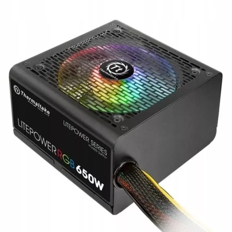 Barošanas bloks Thermaltake Litepower II RGB 750W, aktīvais PFC, 120mm ventilators