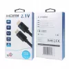 HDMI v 2.1 premium kabelis 3 m 8K Melns Izstrādāts spēlētājiem