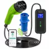 Qoltec Mobile EV Car Charger Adjustable 2in1 Type2 | 7kW | 230V | CEE 3 PIN | Wi-fi | LCD | Portable | Wallbox | 5m