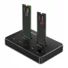 Qoltec 52274 M.2 SSD diskdziņu dokstacija | NVMe | SATA | USB-C | DUAL 2 x 2TB