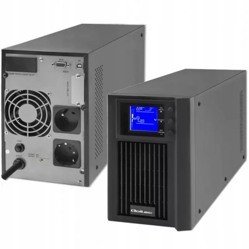 Nepārtrauktās barošanas avots QOLTEC 53981 On line 2kVA, 2000 VA jauda