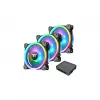 Thermaltake Ring Trio 14 ARGB 140mm korpusa ventilatori - 3 iepakojumā