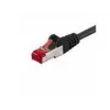 Wentronic Goobay CAT 6 Patch Cable, S/FTP (PiMF), Melns, 5 m - LSZH Halogēns-Brīvs, Varš (68700)