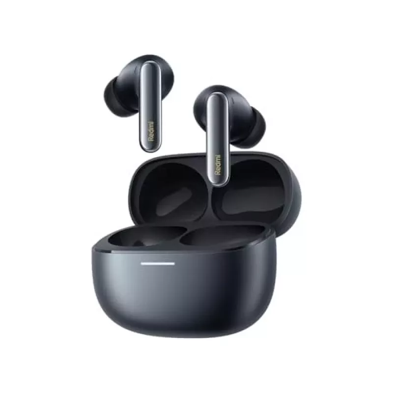 Austiņas Xiaomi Buds 6 Pro — binaurālas bezvadu austiņas, Bluetooth 5.3, ANC, IP54, 36 h ar maciņu, bezvadu uzlāde, USB-C, Space Black