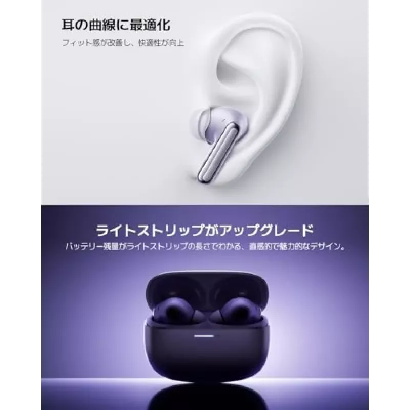 Austiņas Xiaomi Buds 6 Pro — binaurālas bezvadu austiņas, Bluetooth 5.3, ANC, IP54, 36 h ar maciņu, bezvadu uzlāde, USB-C, Space Black