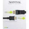 64836 DisplayPort 1.2 uz HDMI adaptera kabelis 1.4 4K @ 30Hz / īpaši ātrdarbīgs HDMI kabelis / zeltīts savienotājs nevainojamai signāla pārraidei / klēpjdators