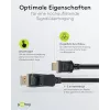 64836 DisplayPort 1.2 uz HDMI adaptera kabelis 1.4 4K @ 30Hz / īpaši ātrdarbīgs HDMI kabelis / zeltīts savienotājs nevainojamai signāla pārraidei / klēpjdators