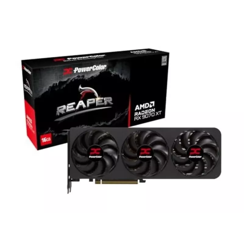 Grafikas karte JaudaKrāsa Radeon RX 9070 XT 16 GB GDDR6, PCIe x16 5.0, 256-bit, 289 mm, 3 ventilatori