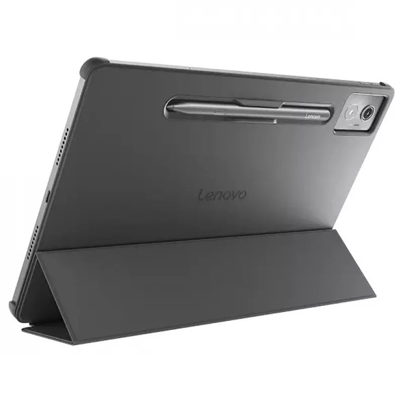 Planšetdatora folija maciņš Lenovo ZG38C05980 — piemērots 12,7 collu (32,3 cm), pelēks, polikarbonāts/TPU
