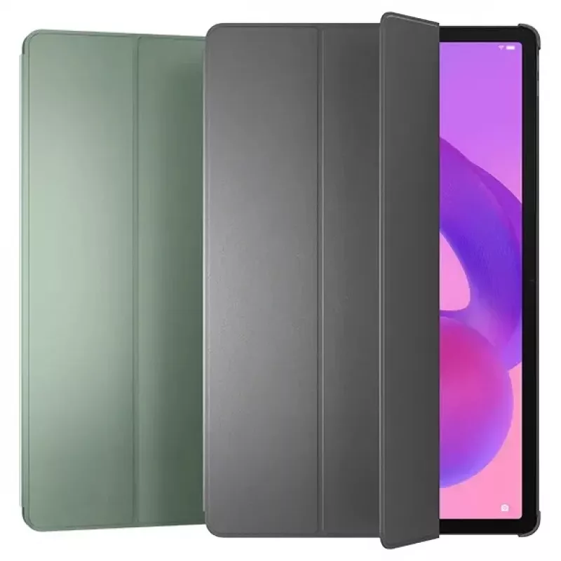 Planšetdatora folija maciņš Lenovo ZG38C05980 — piemērots 12,7 collu (32,3 cm), pelēks, polikarbonāts/TPU