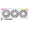 Grafikas karte XFX Radeon RX 9070 XT — 16 GB GDDR6, 256 bitu, PCIe x16, 3 ventilatori, balta, 360 mm