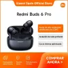 Xiaomi Buds 6 Pro bezvadu ausīs ievietojamas austiņas, Bluetooth 5.3, ANC, 36 h kopējais atskaņošanas laiks, uzlādes futrālis 480 mAh, Glacier Balts