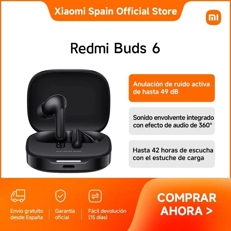 Xiaomi Redmi Buds 6 Bluetooth austiņas ar mikrofonu Cloud White