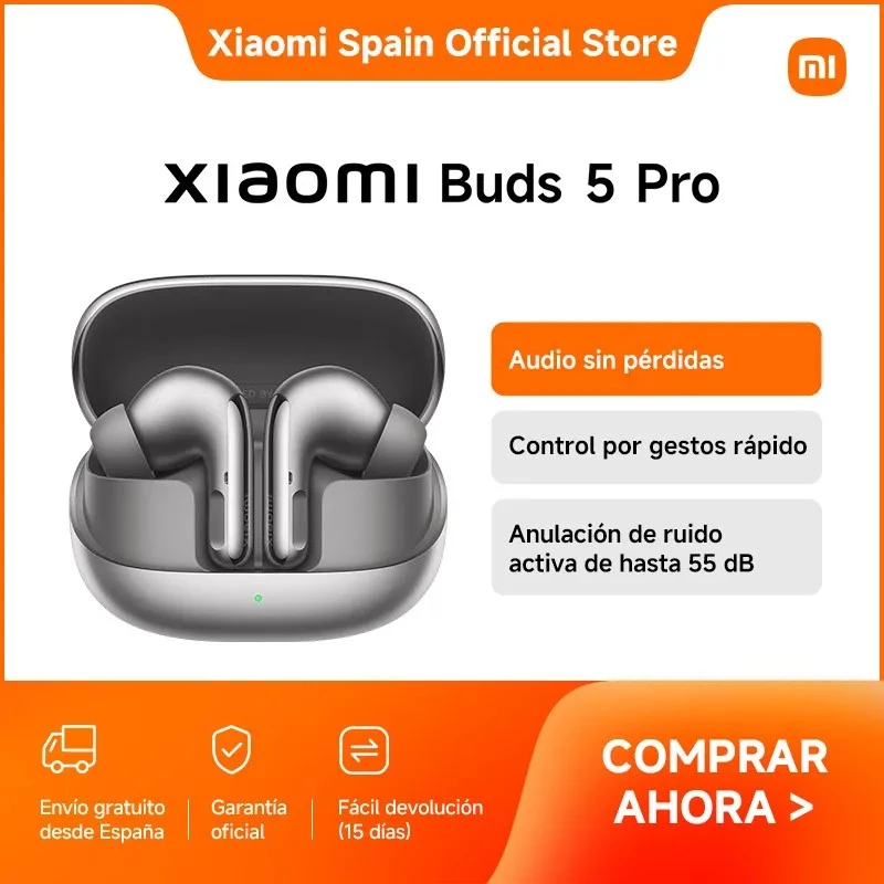 Bezvadu Bluetooth austiņas Xiaomi Buds 5 Pro BT Keramikas baltā