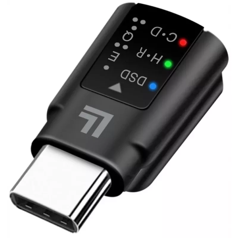 LogiLink USB-C DAC audio adapteris. USB-C/M uz 3,5 mm/F. Melns
