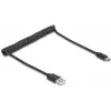 DeLOCK USB kabelis USB 2.0 0,75 m USB A USB C melns 90368