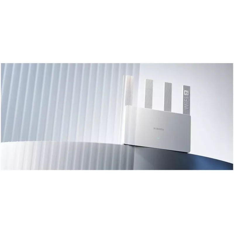 Pārnēsājams bezvadu maršrutētājs Xiaomi BE3600 — Divjoslu 2.4/5 GHz, Wi‑Fi 7 (802.11be), 2.5 Gigabit Ethernet, 4× LAN, 2x2 antenas, Balts