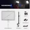 LED lampa Neewer GL1 Pro 2900–7000K pārnēsājama divkrāsu studijas gaisma ar regulējamu krāsu temperatūru