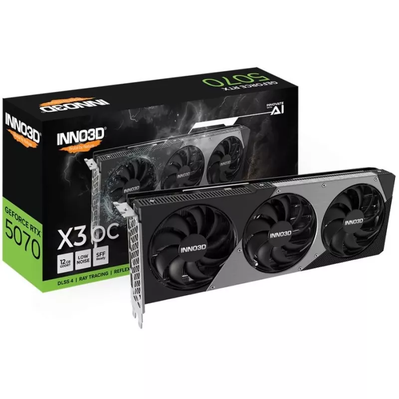 INNO3D GeForce RTX 5070 X3 OC 12GB GDDR7 grafikas karte