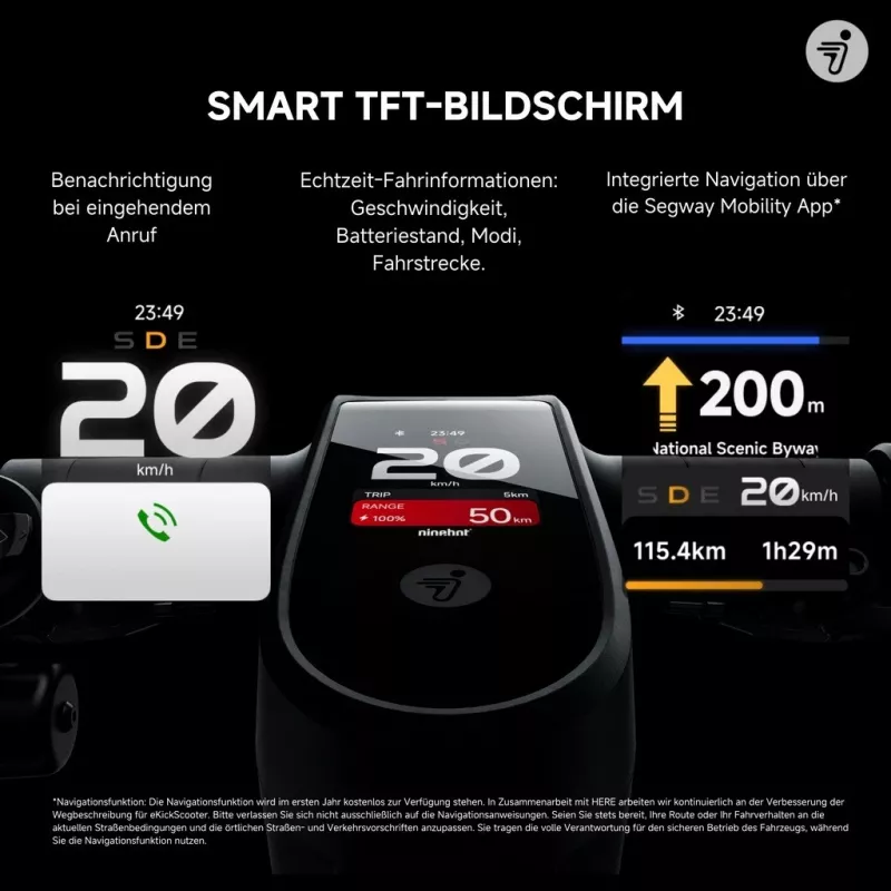 Klasiskais skrejritenis Segway Ninebot MAX G3 D Melns Pelēks Sarkans
