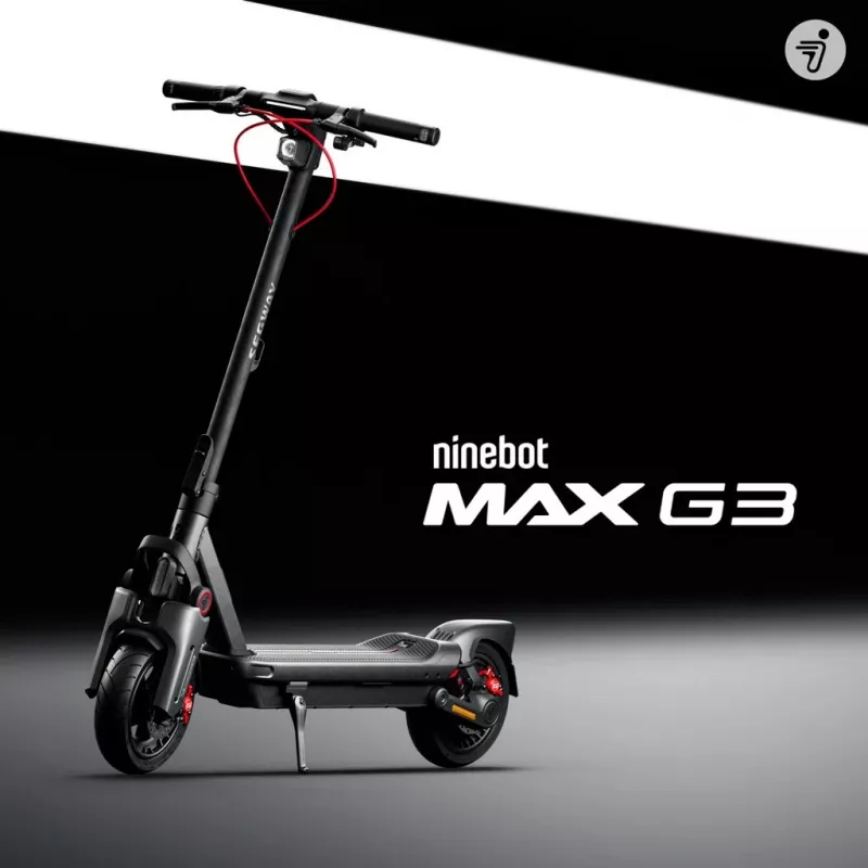Klasiskais skrejritenis Segway Ninebot MAX G3 D Melns Pelēks Sarkans