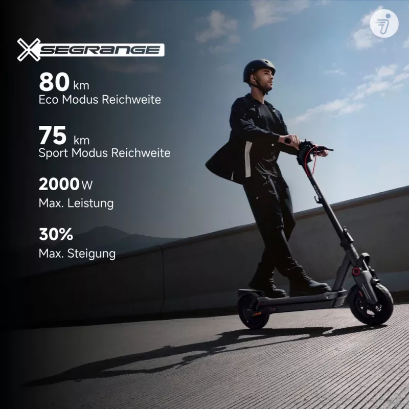 Klasiskais skrejritenis Segway Ninebot MAX G3 D Melns Pelēks Sarkans