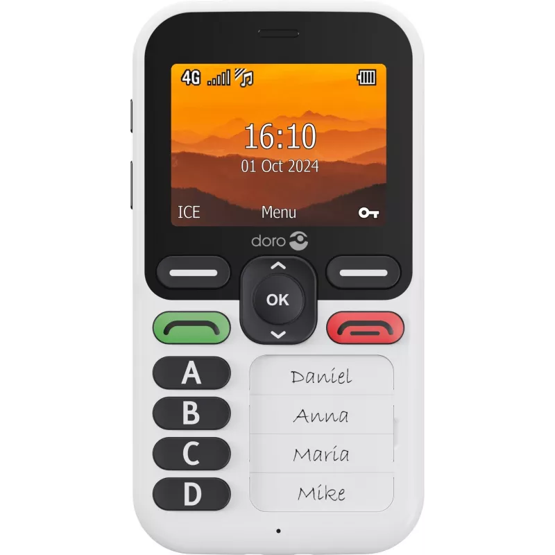 Viedtālrunis Doro Leva X10 2,4 collas 1150 mAh grafīts