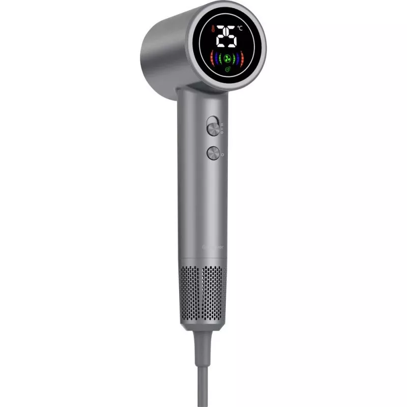 Matu žāvētājs DENVER HDD-1400DGR 1400 W, pelēks, 110–240 V, 1,8 m vads, 25–75 °C, 70×89×280 mm