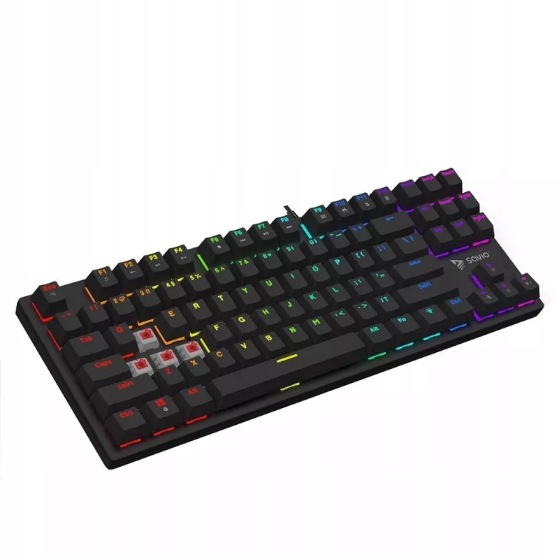 Mehāniskā tastatūra RGB Tempest X2 Outemu Red Savio Savgk-tempest X2 Red