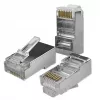 Caurspīdīgs RJ45 CAT5e FTP savienotājs ar caurvadīšanu