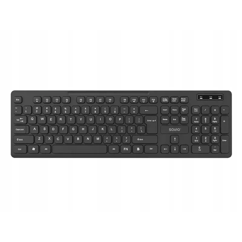 Savio KB-02 tastatūra mājām/birojam USB QWERTY melna