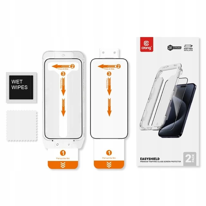 Rūdīts stikls iPhone 15 (2 gab.) EasyShiel