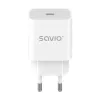 Sienas lādētājs 20W LA-09 USB-C QC, PD 3.0 Savio SAVLA-09