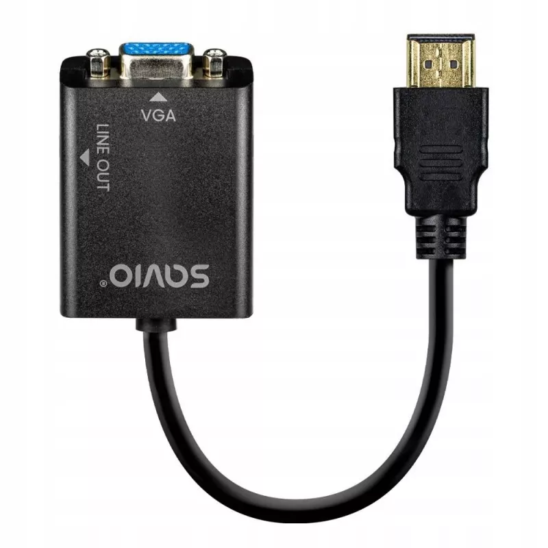 Adapter HDMI-VGA ar Audio AK-76 Savio SAVAK-76