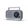 Portable Eltra HANIA pelēks FM/AM radio, kompakts dizains, darbināms ar baterijām