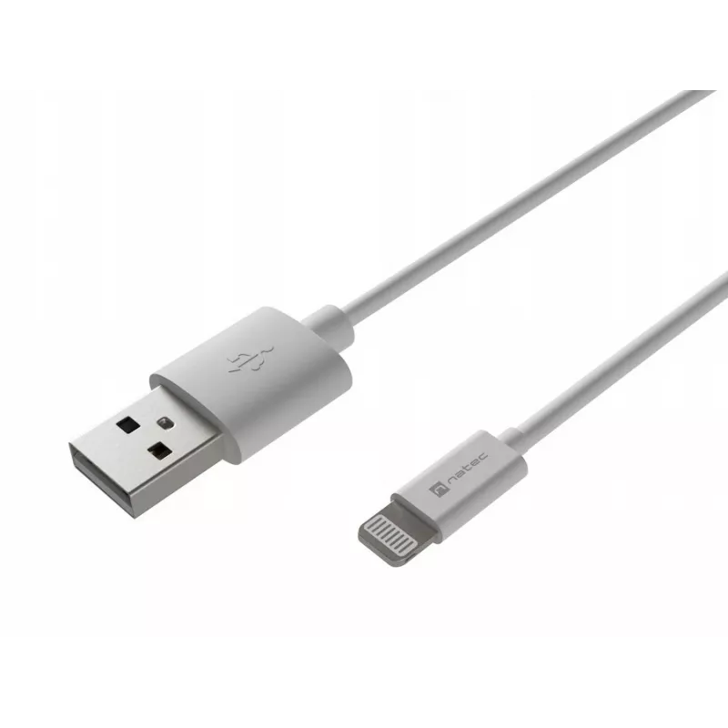 Kabelis Lightning (vīr.) -> USB-A (vīr.) 2m Mfi Prati Balts Natec NKA-2149